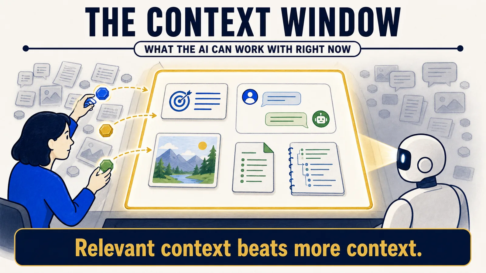 The AI context window and the information it can work with
