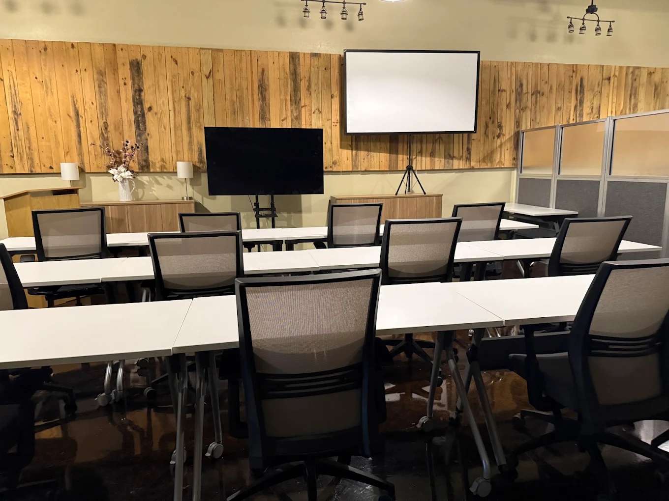 Classroom inside the CloudWise Academy AI Training Studio in Erwin
