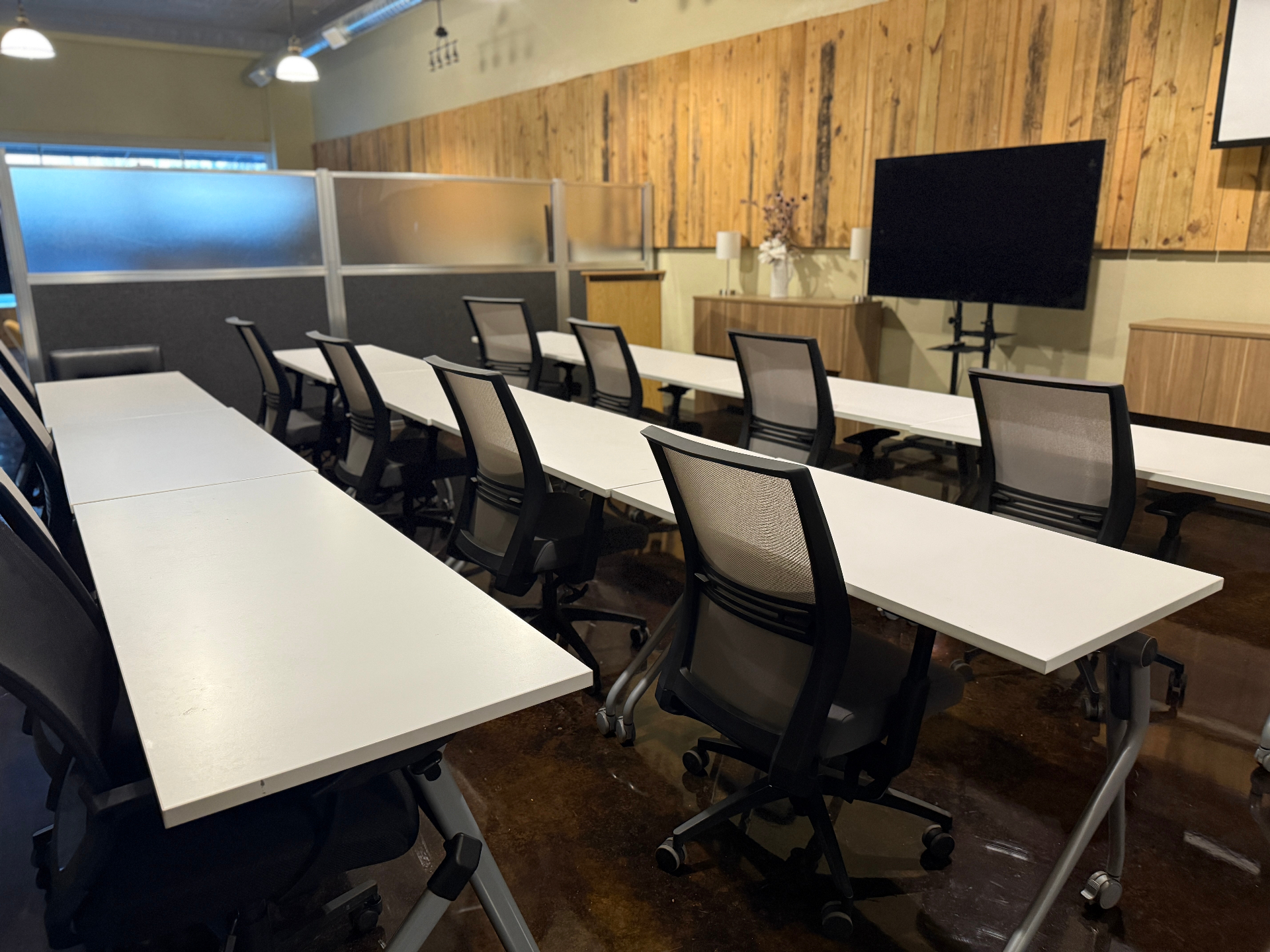 Professional classroom training space