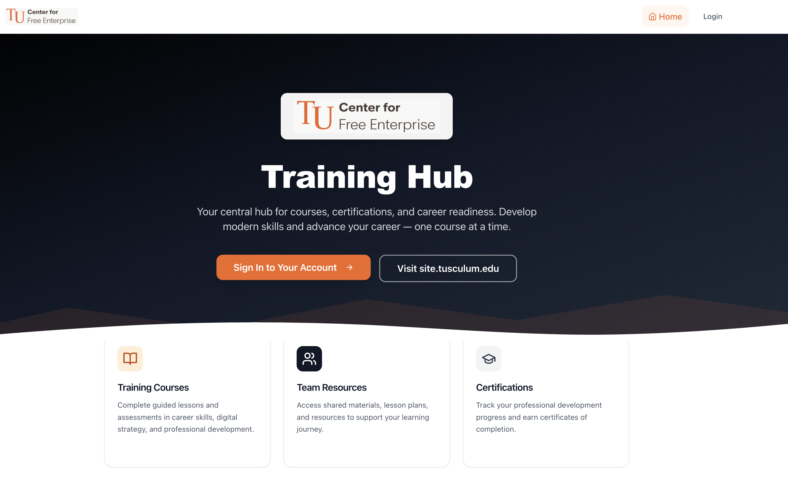 Tusculum University AI Training Platform